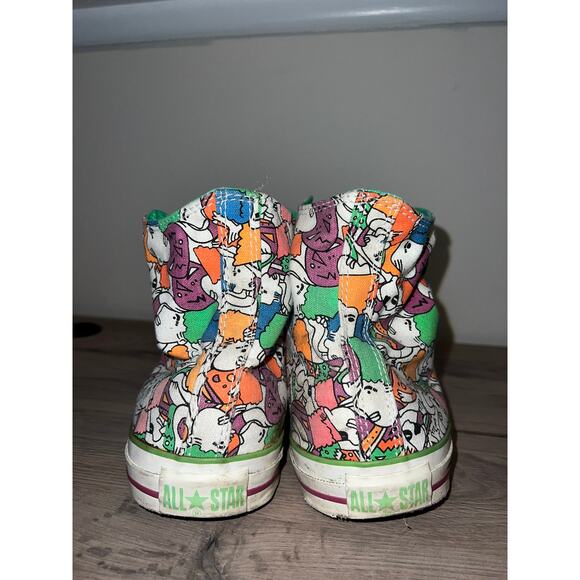 Converse Chuck Taylor Multicolor Shoes Faces Party High All Star Sneakers 12 - Picture 6 of 9